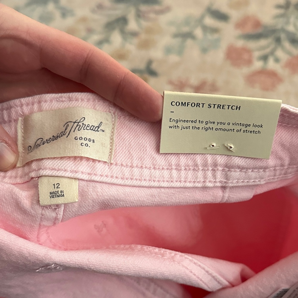 NWT Pink Wide-Leg Women Jeans - Picture 2 of 6